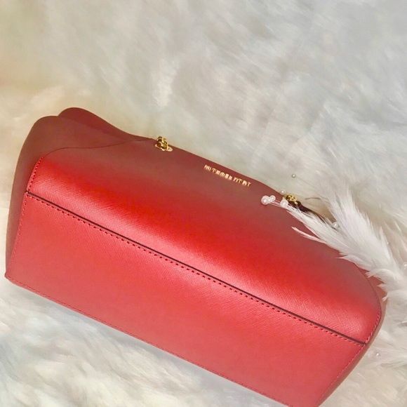 NEW MICHAEL KORS SCARLET CHAIN SHOULDER MK TOTE - Picture 5 of 8